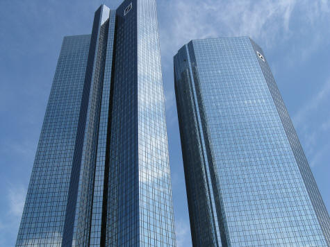 Deutsche Bank Twin Towers in Frankfurt Germany