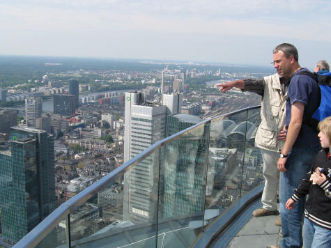 Maintower Observation Deck in Frankfurt Germany