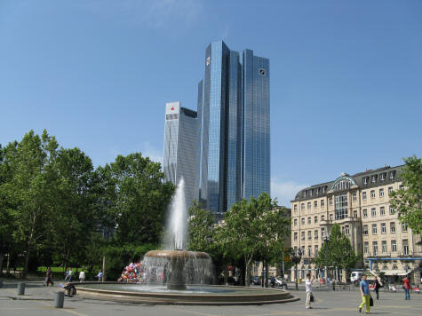 Opernplatz (Opera Square) in Frankfurt Germany