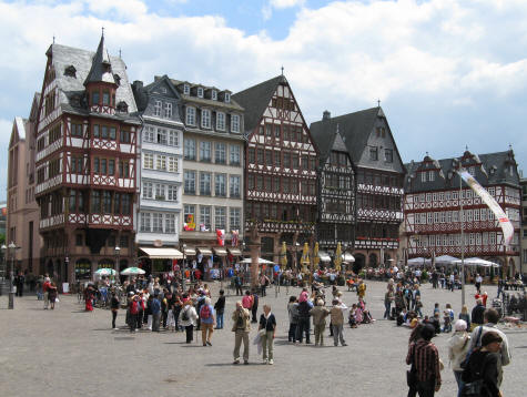 Ostzeile - Half-timbered Houses in Frankfurt Germany
