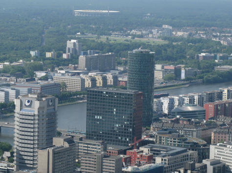 Westhafen Tower in Frankfurt Germany