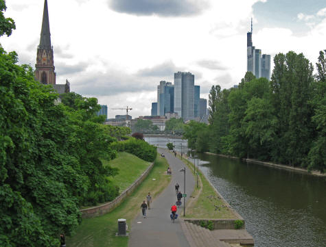 Main River in Frankfurt Germany